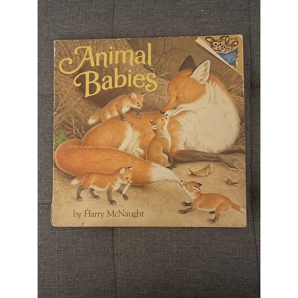 Picture Back Books Series Animals Babies By Harry McNaught 1977 Vintage